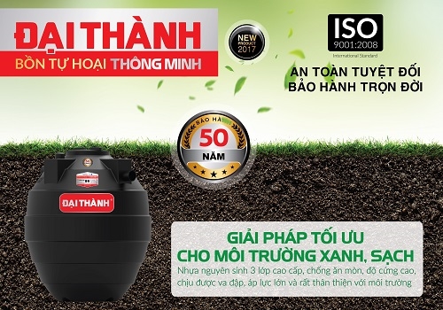 Chính thức ra mắt bồn tự hoại Đại Thành với tính năng ưu việt