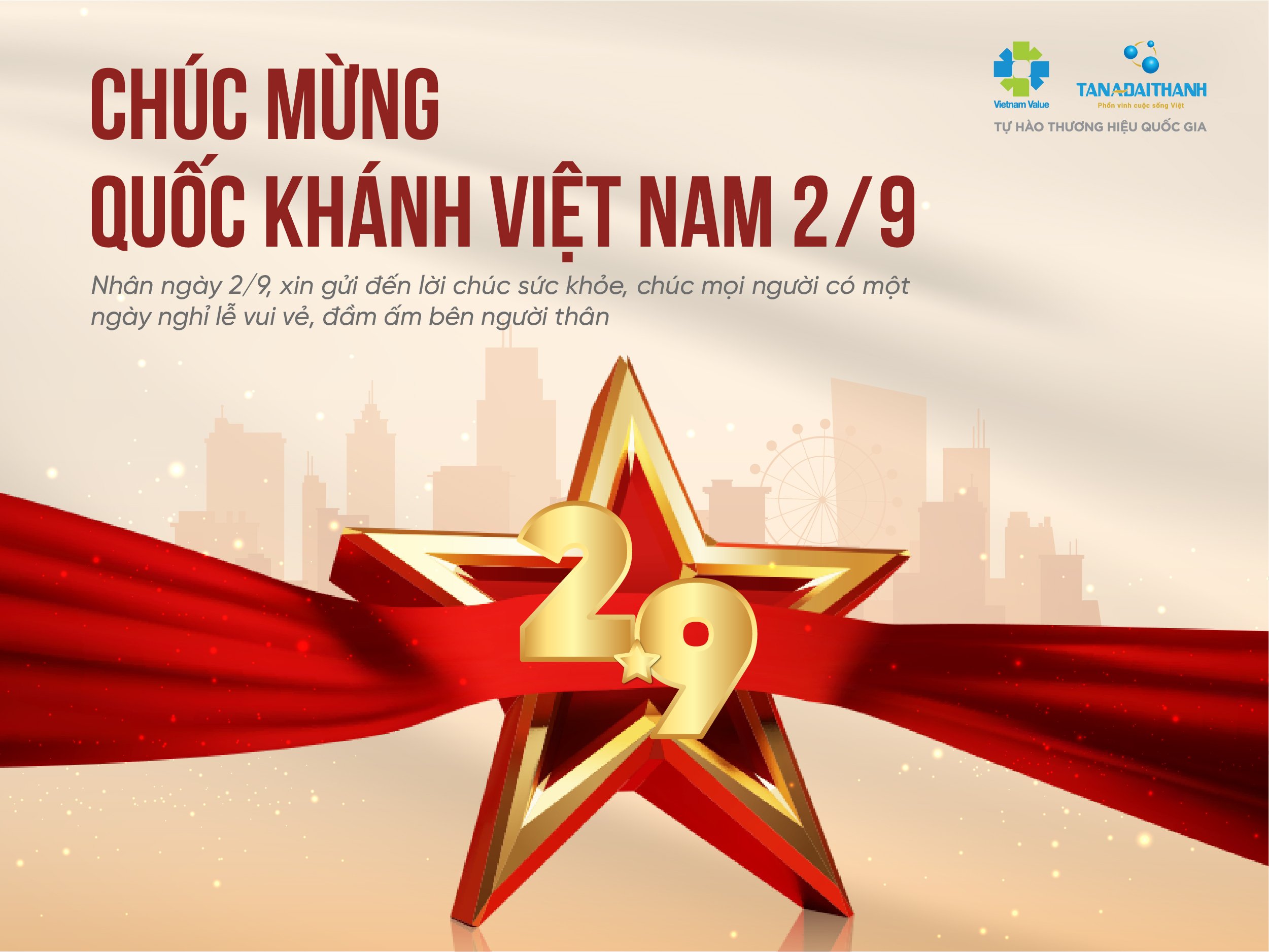 Chào mừng Ngày Quốc Khánh Nước CHXHCN VIỆT NAM (02/9/1945 – 02/9/2022)