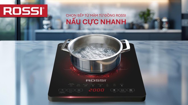 Bếp từ đơn mâm từ bằng đồng ROSSI – Bước đột phá mới trong hành trình nâng tầm tiện nghi sống