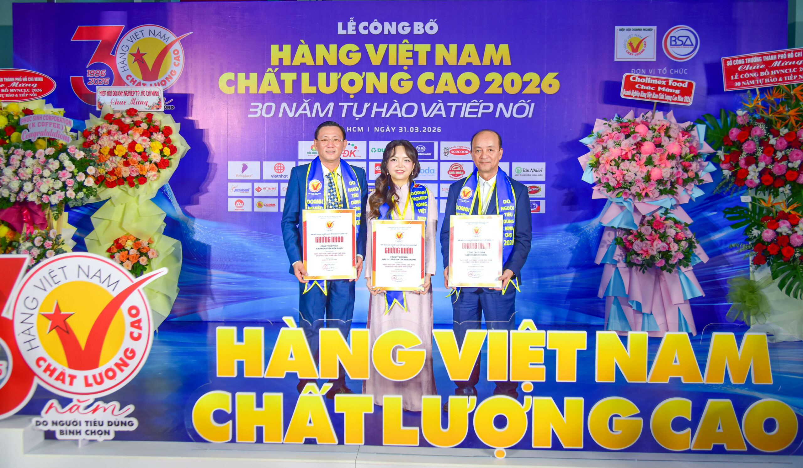 Tân Á Đại Thành: 20 năm liên tiếp được vinh danh Hàng Việt Nam Chất lượng cao
